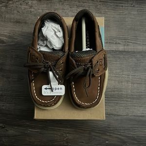 Sperry lanyard ac brown size 8m boys.